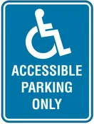 Accessible Parking Only