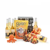 Beer Box with Dog Snacks