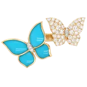 Capri Butterfly Double Ring