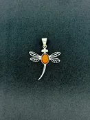 Amber Pendant, Dragonfly