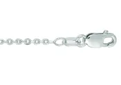 14K White Gold Cable Chain 16" New