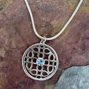 TearCircle with Aqua- made to order — K. DiResta Design