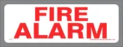 F174Q 2.375 x 7 Fire Alarm Sticker