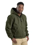 BERNE – Washed Hooded Jacket – Quilt Lined / HJ375