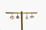 14k Gold Clip-On Lab Diamond Charm
