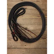 1/2" Flat Waxed Nylon Split Reins