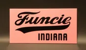 Sign – Funcie (Pink & Black)