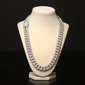 10K White Gold Diamond Cuban Link Chain Necklace 41.00 CTW G/VS 307.3g — Avior Jewelry