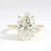 Michael Alan Jewelers-Hidden Diamond Bridge Solitaire (Oval)