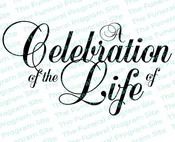 A Celebration Of The Life Of Funeral Program Title