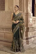Rishama Silk Saree - Green