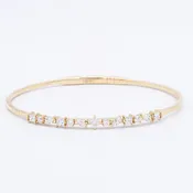 14k. Diamond Flex Bangle Bracelet