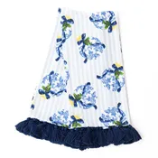 8 OAK LANE | Holiday Chinoiserie Tassel Kitchen Towel Set