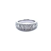 14K White Gold Diamond Anniversary Band