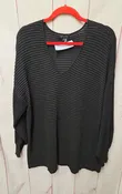 1. State Size 1X Black Womens Sweater
