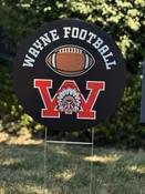wayne football sign — Progressive Printers Inc.