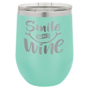 12 oz Custom Insulated Wine Tumbler
