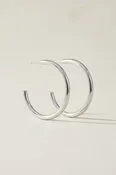 30MM Simple Gold Dipped Open Hoop Earrings