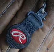 Car Keychain Made from Authentic Baseball Glove Leather