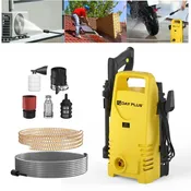 Portable Electric High Pressure Washer Power Cleaner with Spray Gun Adjustable Nozzle for Car Patio Floor