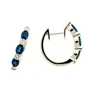 14 KARAT WHITE GOLD EARRINGS with 8 Diamond(s) 0.08ctw