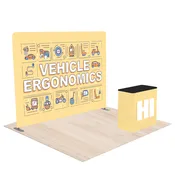 10 ft Custom Straight Tension Fabric Trade Show Booth Kit