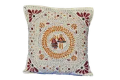 Hand Embroidered Artisanal Decorative Mirror Pillow