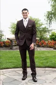 Couture 1910 Men’s Power Stretch Suit – Brown