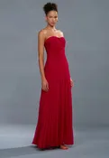AMUR ELEA STRAPLESS GOWN IN RED