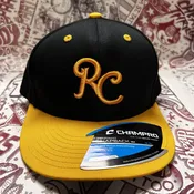 River City Honey Busters Embroidered Script "RC" Baseball Hat / Snapback — Oliver Peck's Anchor Screen Printing  Dallas Texas