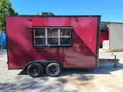 7' X 14' Concession Trailer Brandywine With Blackout Trim Food Event Catering