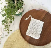 Biodegradable Natural Sisal Soap Saver Pouch — Patchouli Garden