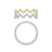 14K 1/2Ct Zigzag Fashion Ring