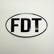 FDT Black & White Sticker