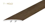 Bruno Oak 0.28 in. T x 94.49 in. L x 1.78 in. W Vinyl T-Molding/Reducer for Luxury Vinyl Flooring