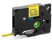 Brother TZe631G P-Touch Tape, BLACK on YELLOW, Standard, ½''