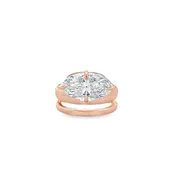 14Kt Rosé Wrap Marquise Fashion Ring
