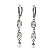 10102 Crystal Sterling Silver Earrings