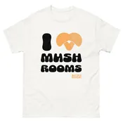 I ❤️ Mushrooms Tee – Organic Comfort for the Fungi-Obsessed Unisex classic tee