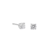 Eternalle 14k White Gold Lab-Grown Diamond Solitaire Earrings 1/4 ct. tw.