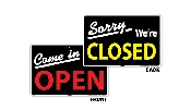 12" x 18" We're Open/Closed Signs