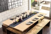 Black Table Runner