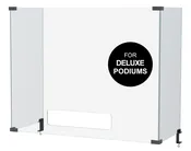 3 Panel Sneeze Guard for Heavy Duty Deluxe Podiums