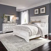 Abbey Park Panel Bed, Dresser & Mirror