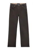 7 For All Mankind Calie Straight Jeans in Coating Brown
