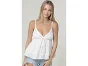 Angie Women's Lace Detail A-Line Cami Top