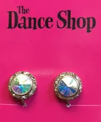 13mm AB Clip Comp Earrings