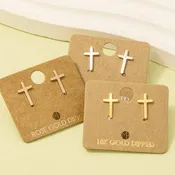 Cross Stud Earrings