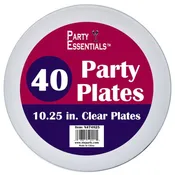 10.25″ PARTY PLATES – CLEAR 40 CT.