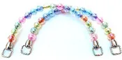 Plastic Beaded Purse Handles (2)